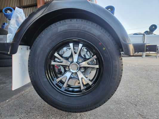 TRAILER ALLOY WHEEL 15X6 5X114.3 (FORD) 0 OFFSET