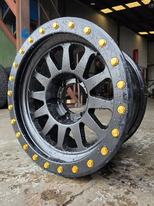 BIGROCK 16X8 6X139.7 -25 OFFSET BLACK H290B