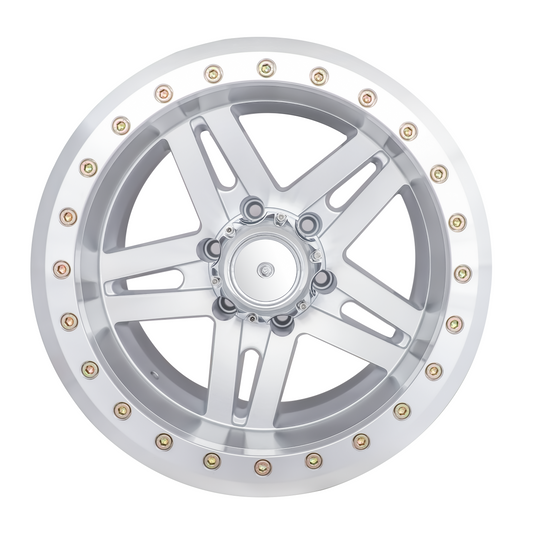 BIGROCK TRUE BEADLOCKER RIM 17X9 6X139.7 -30 OFFSET SILVER 515AM