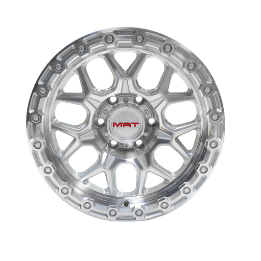 MAT 17X8.5 6X139.7 +12 OFFSET SILVER M107BM