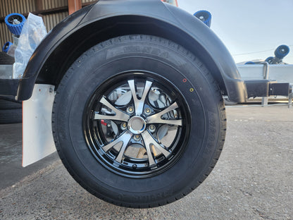 165R13LT WITH 5 STUDS FORD ALLOY RIM