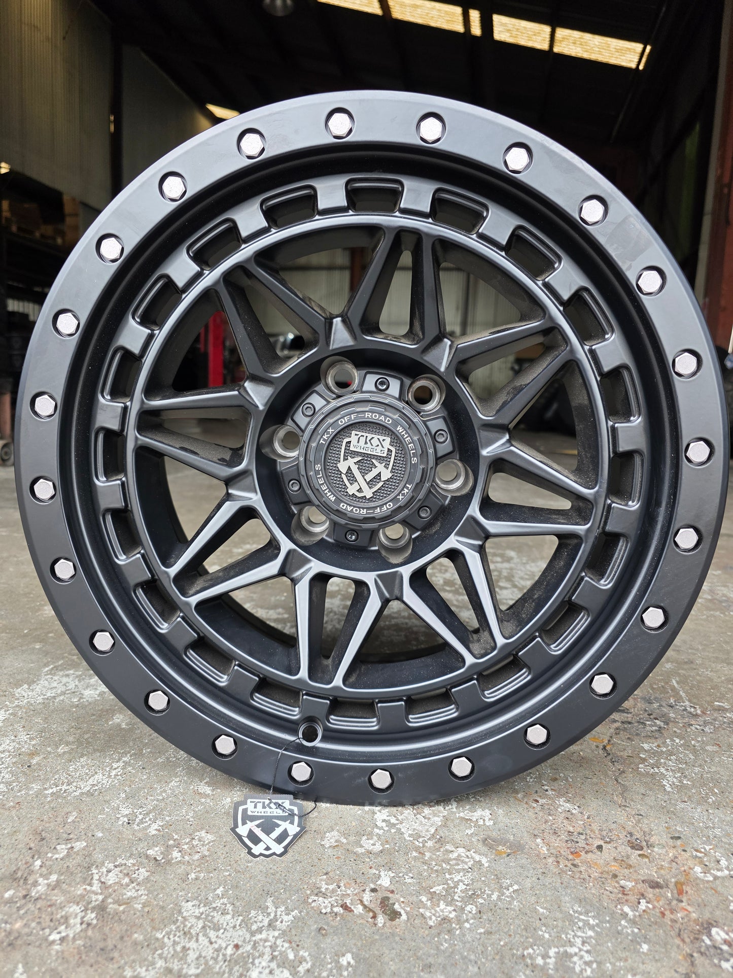 TKX 17X8.5 6X139.7 0 OFFSET SATIN BLACK T802HM