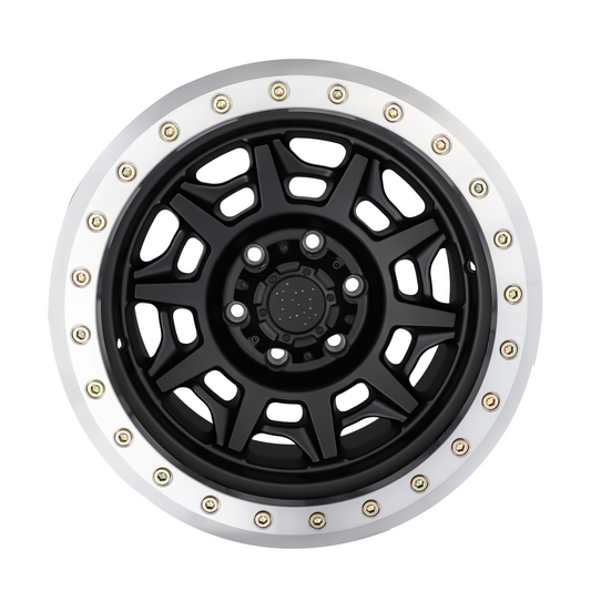 BIGROCK TRUE BEADLOCKER RIM 17X9 6X139.7 -30 OFFSET BLACK 2628A