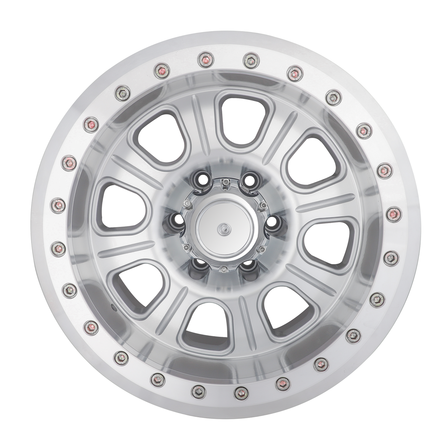 BIGROCK TRUE BEADLOCKER RIM 17X9 6X139.7 -30 OFFSET SILVER H802AM