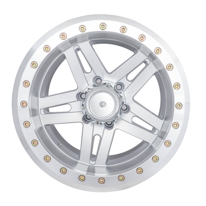 BIGROCK TRUE BEADLOCKER RIM 17X9 6X139.7 -30 OFFSET SILVER 515AM
