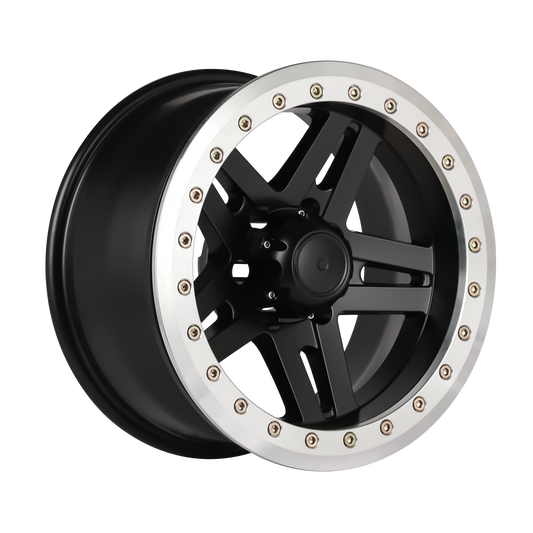 BIGROCK TRUE BEADLOCKER RIM 17X9 6X139.7 -30 OFFSET BLACK 515A