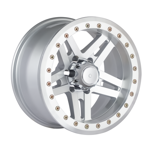 BIGROCK TRUE BEADLOCKER RIM 17X9 6X139.7 -30 OFFSET SILVER 515AM