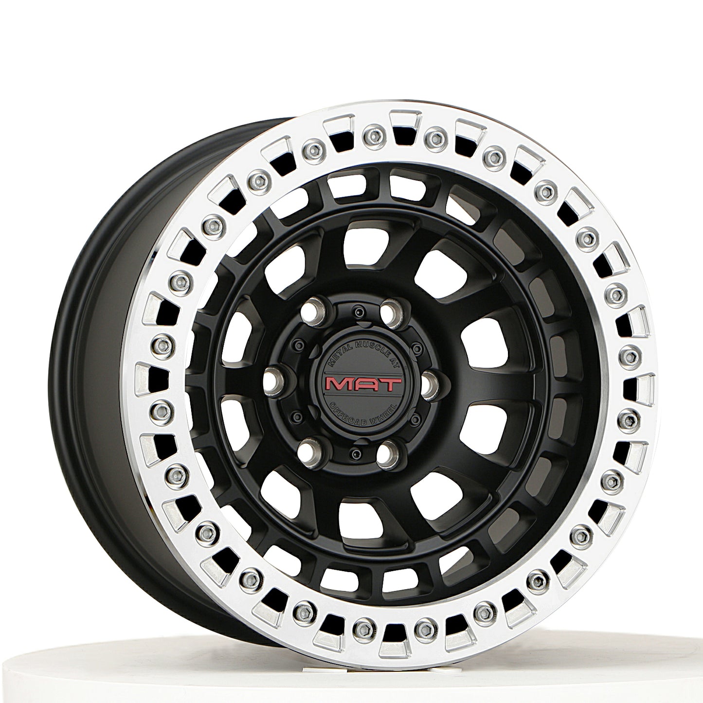 MAT TRUE BEADLOCKER RIM 17X9 6X139.7 -24 OFFSET BLACK M103ATB