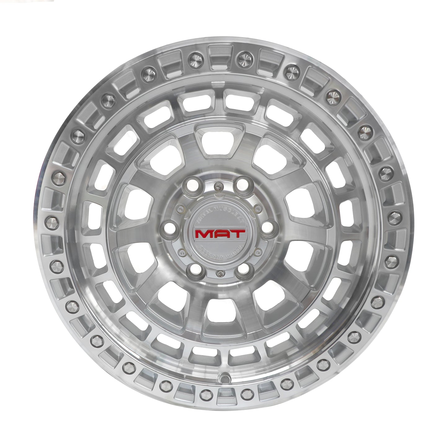 MAT TRUE BEADLOCKER RIM 17X9 6X139.7 -24 OFFSET SILVER M103AMTB