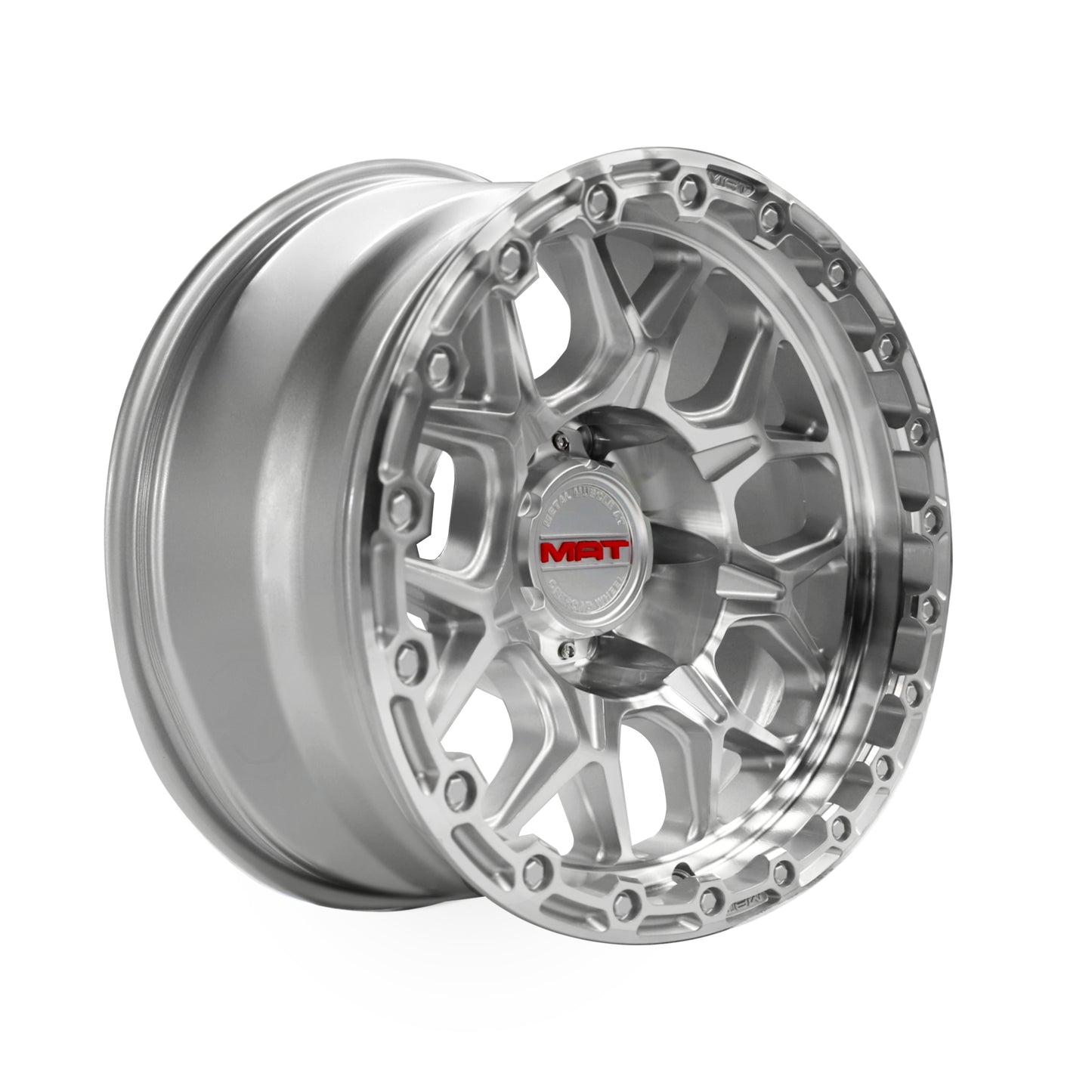 MAT 17X8.5 6X139.7 +12 OFFSET SILVER M107BM