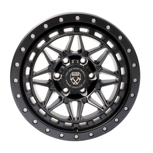 TKX 17X8.5 6X139.7 0 OFFSET SATIN BLACK T802HM