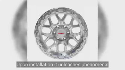MAT 17X8.5 6X139.7 0 OFFSET SILVER M106BM